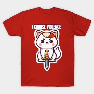 I Choose Violence Dog T-Shirt